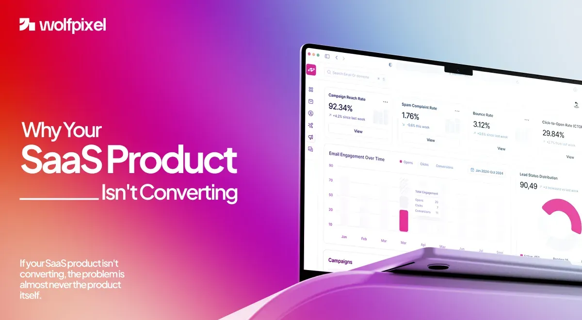 Why a SaaS product isn't converting, funnel drop off