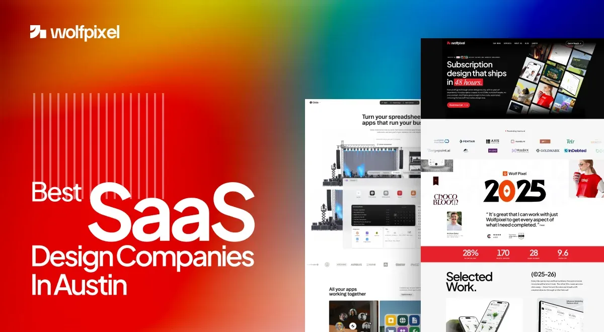 SaaS web design Austin agency dashboard example by Wolfpixel