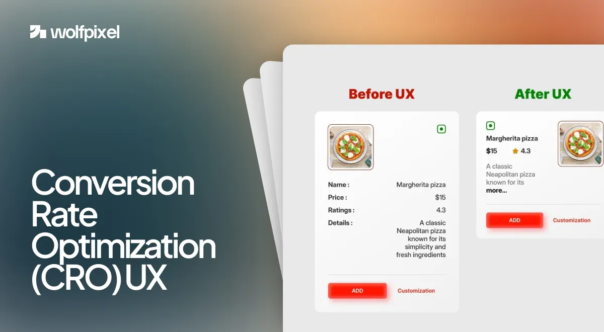 conversion rate optimization ux before and after interface comparison