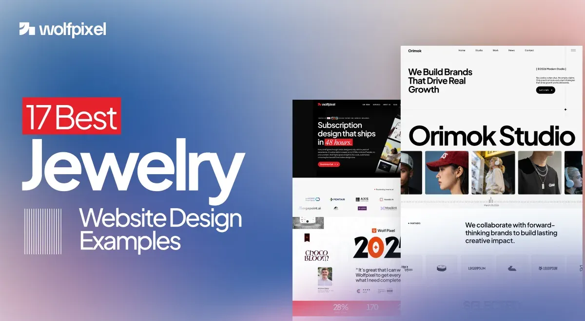 Cover for 17 Best Jewelry Website Design Examples in 2026, Broken Down by a Designer