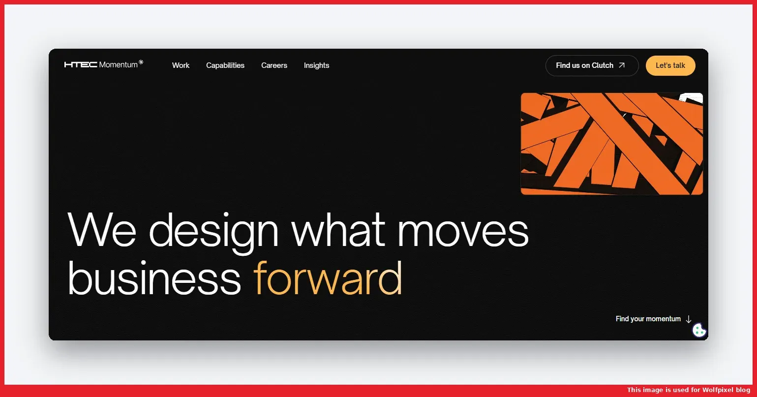 Momentum Design Lab website homepage screenshot