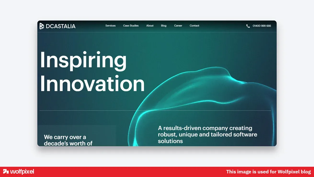 Dcastalia Bangladesh corporate website and mobile app design