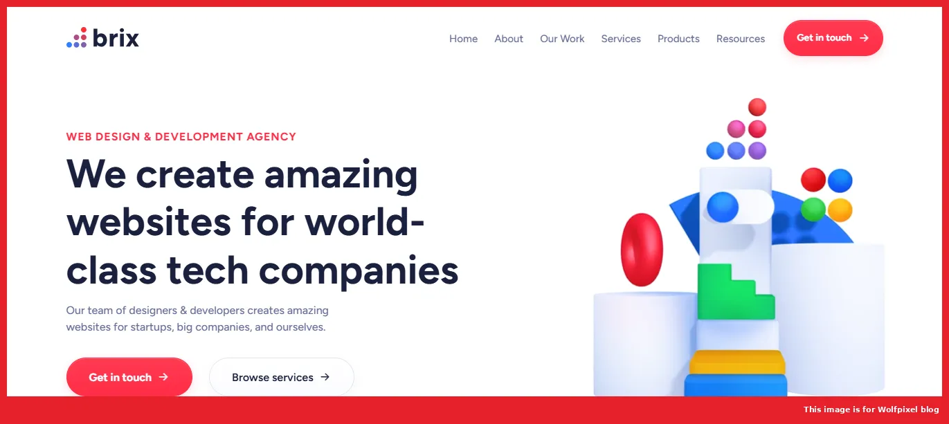 BRIX Agency website homepage screenshot