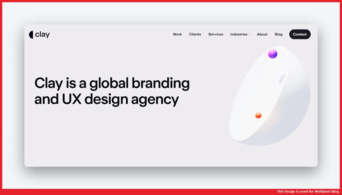 Clay website homepage screenshot