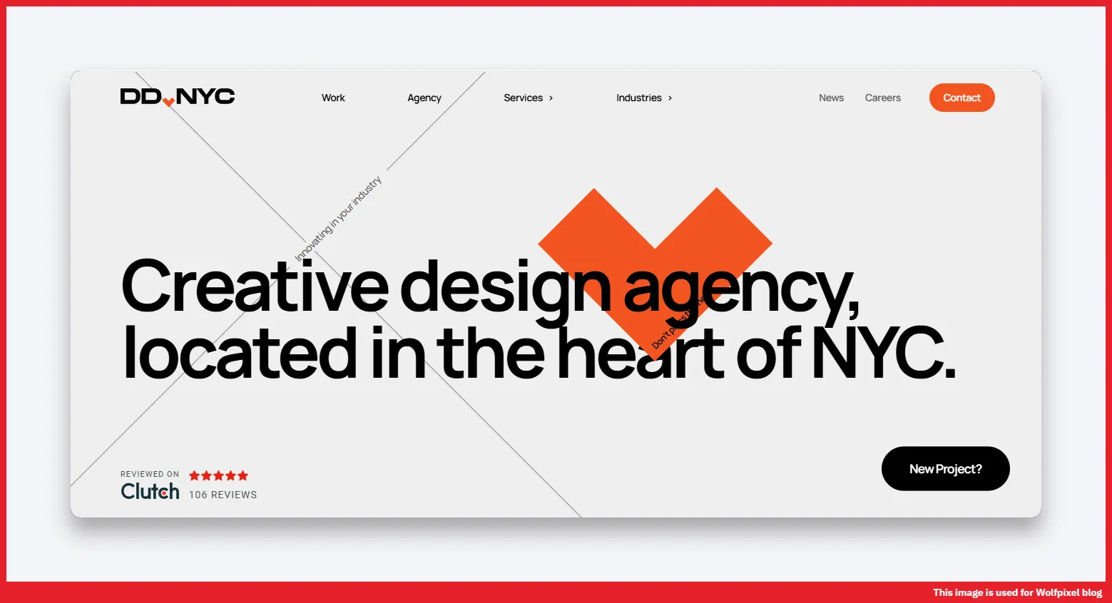 DD.NYC New York B2B website example