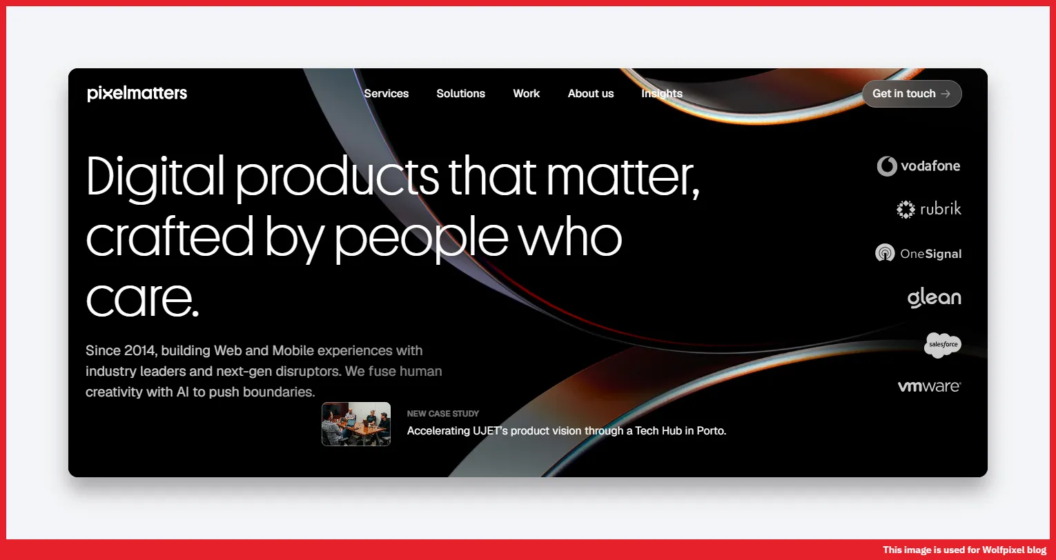Pixelmatters SaaS product design and front end case study