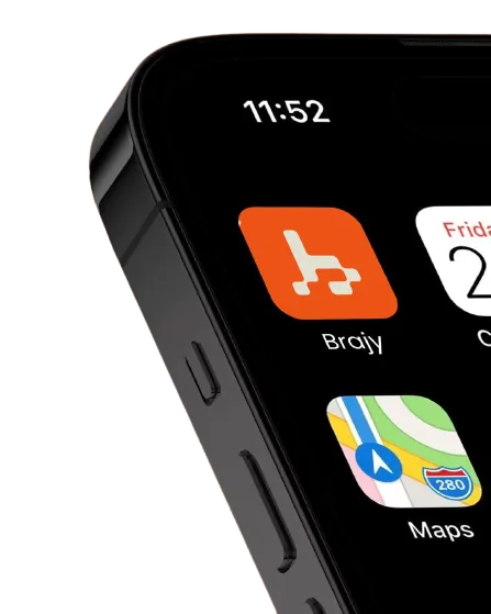 Phone home screen showing an app icon